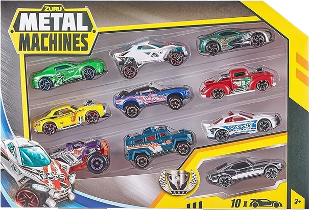 Mini Racing Car Set with 10 Collectible Vehicles & Surprise Styles