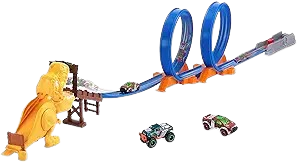 Metal Machines Gorilla Rampage Garage Track Set with Mini Car & Cross-Brand